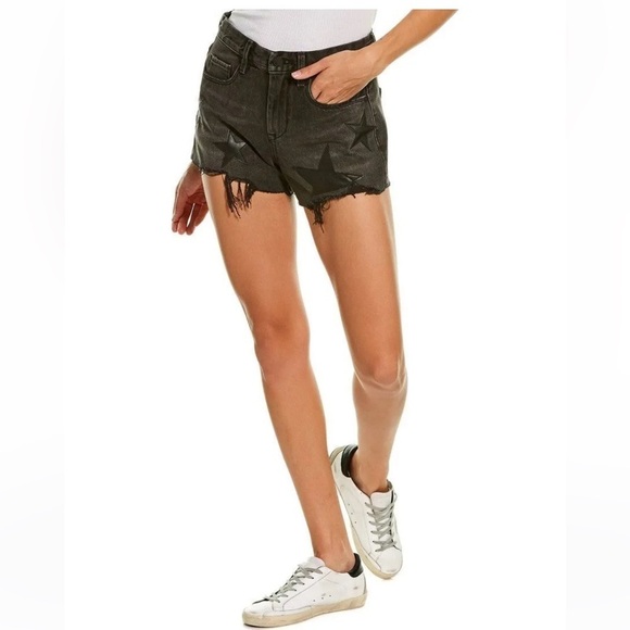 BLANKNYC The Barrow Star Patch Denim Shorts, 24 Upon A Star - Picture 3 of 15